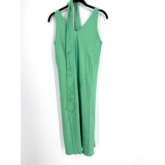 Wildfang The Empower Adjustable satin slip dress in sage size XS - Picture 6 of 11